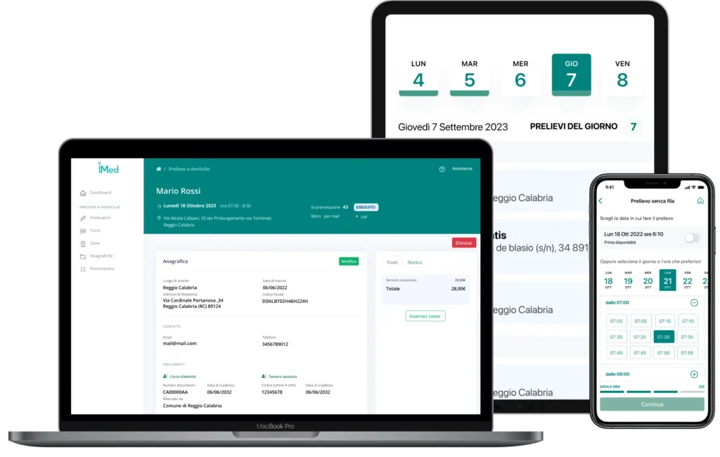 Illustrazione Health as a Service in Sanità con la piattaforma iMed