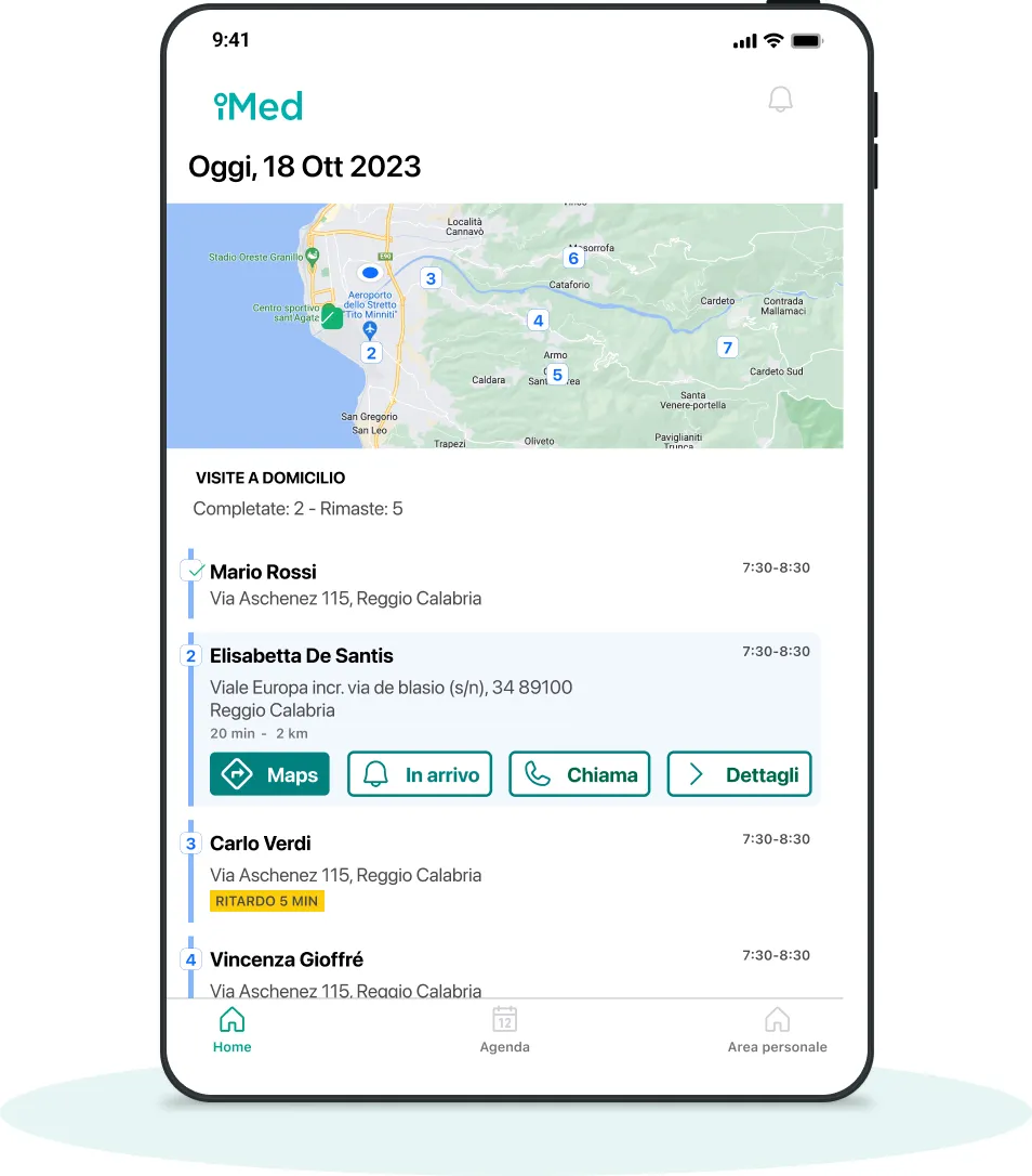 App Operatori iMed per gestione telemedicina e servizi sanitari