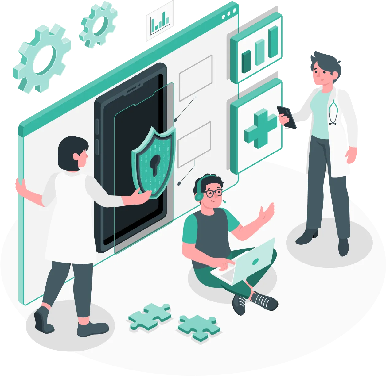 Schema della piattaforma iMed con moduli integrati per la Sanità Digitale