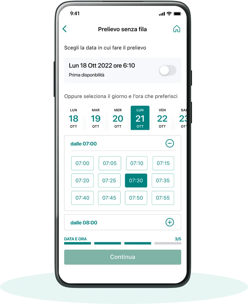 Interfaccia dell’App Pazienti iMed per prenotazioni e servizi digitali